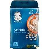 Gerber Oatmeal Cereal Single Grain 거버 귀리 시리얼 16oz(454g)2팩