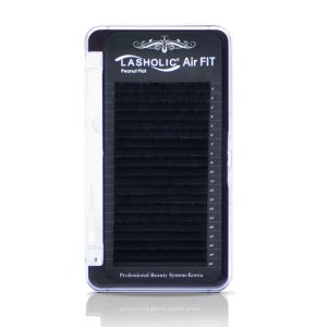 속눈썹연장재료 래쉬홀릭 에어핏 플랫모 블랙 20줄 리뉴얼 C 0.15 8mm