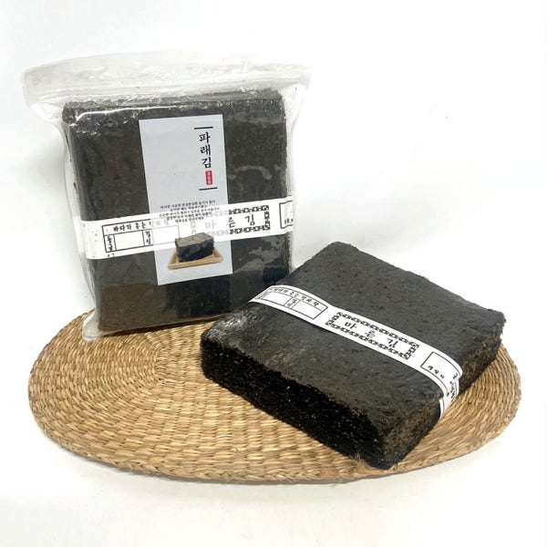 국내산 완도 파래김 100장 서천재래김 무조미 구운김 김밥용김 파래자반 곱창김 돌자반 감태