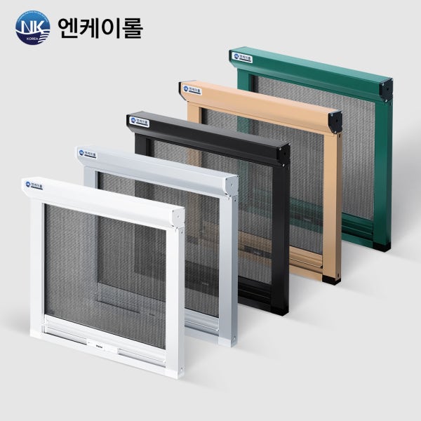 NK테크코리아 엔케이롤 창문 자동 롤방충망 원터치 미세 셀프 교체 시공 PJ 사면 300x300mm