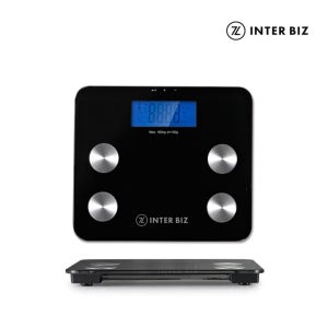 인터비즈 스마트 체지방 체중계/디지털 체중계/ 스마트 체중계 IB-FS180BL(블랙)