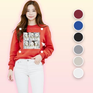 (무료인쇄포함)쭈리 맨투맨 기본 데일리 스웨트셔츠 긴팔스웻 커스텀맨투맨 커플티 유니폼티