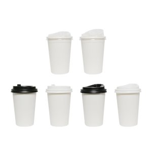 [기획세트] 약 390ml(13온스) 종이컵 1박스(1000개) + 뚜껑 1박스(1000개)