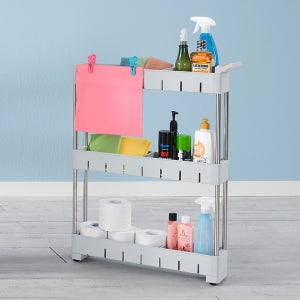 씨에스리빙 프라템 이동식트롤리 틈새선반