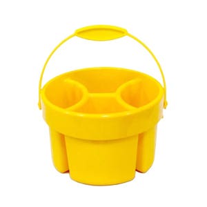 달리 수채화물통 미술용물통 소 4칸 약17cm 낱개