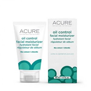 Acure Organics, Oil Control Facial Moisturizer, Lilac Stem Cells + 1% Chlorella Growth Factor, 1.75