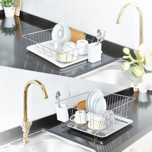 할메이드 주방 싱크대 그릇 선반 스텐 설거지 미니 식기건조대 1단