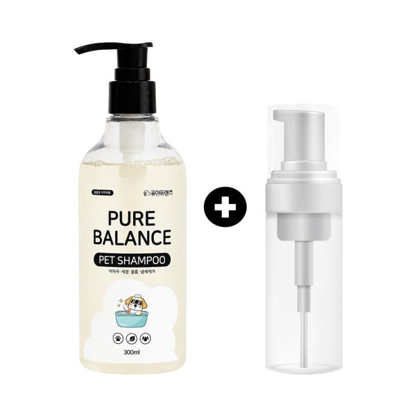 퓨어프렌즈 저자극 강아지샴푸 300ml 피부냄새제거 얼굴발세정제 린스비누고양이 약용후미용