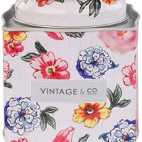 Vintage & Co Patterns and Petals Bath Fizzer Caddy, 15 x 20 g