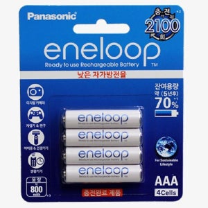 파나소닉 에네루프 AAA충전지/800mAh 4알/2100회 충전