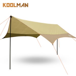 KOOLMAN(쿨맨) 캠핑 헥사 타프 폴대세트 베이지브라운