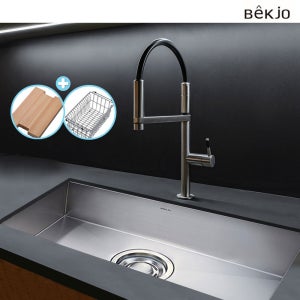 백조씽크 SQSR780 사각싱크볼 씽크대 교체 주방 리모델링 대형 개수대 씽크볼