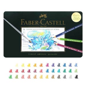 파버카스텔 전문가용 틴케이스 전문가 수채색연필 36색