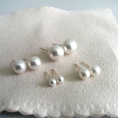 해수엘 스왈로브스키 진주 원석 귀걸이