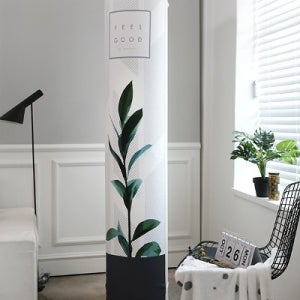 3중직 에어컨커버 스탠드형 스판 원형 올리브