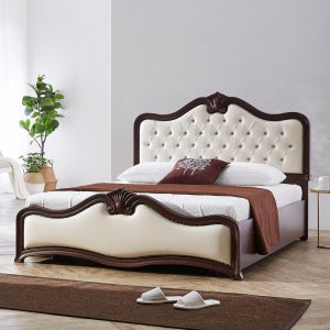 동서가구 다이엘 엔틱 퀸침대(양면매트) DF908166