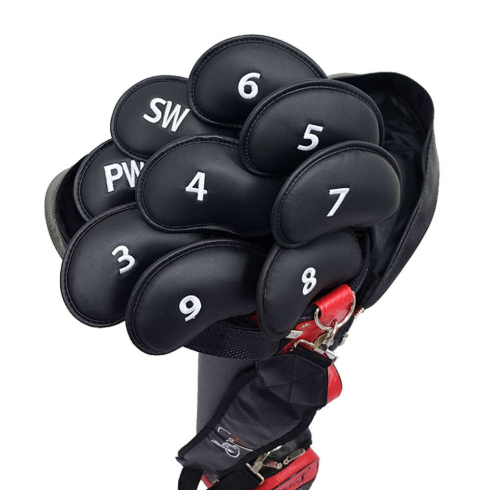 홀리데이 아이언커버 세트 블랙 가죽 9종