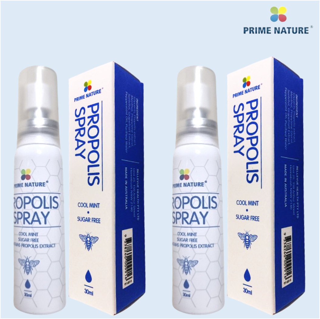 [<b>프라임</b><b>네이처</b>] 호주 프로폴리스 스프레이 30ml x 2병 호주산 직수입 국내발송 Prime Nature