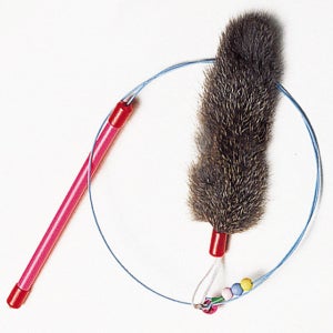 펫모닝 고양이 캣티클러 테일 와이어 낚시대 C-180 1p