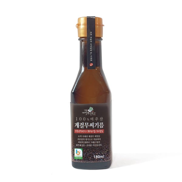 여주 게걸무 씨앗 기름 180ml, 게걸무씨기름 MBN 천기누설 출연