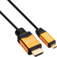 강원전자 넷메이트 HDMI to Micro HDMI Gold Metal 케이블