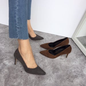 양가죽 스웨이드 스틸레토힐 7cm 수제화