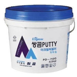 건축외부용고강도수성퍼티 쌍곰700 5kg