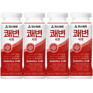 파스퇴르 쾌변요구르트 150ml 24개 사과맛 식이섬유7500mg