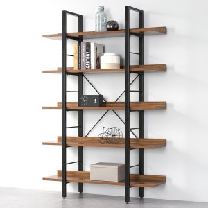 클라츠 5단 책장 조립식 원목 서재 인테리어