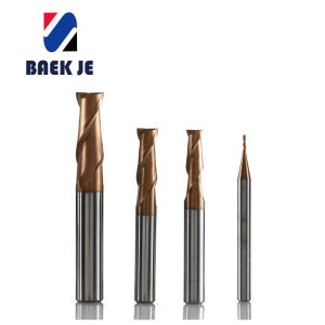 0.8파이~4파이 2FE 2날 초경 강용엔드밀 2F 탄소강, 연강, 금형강, 알루미늄용