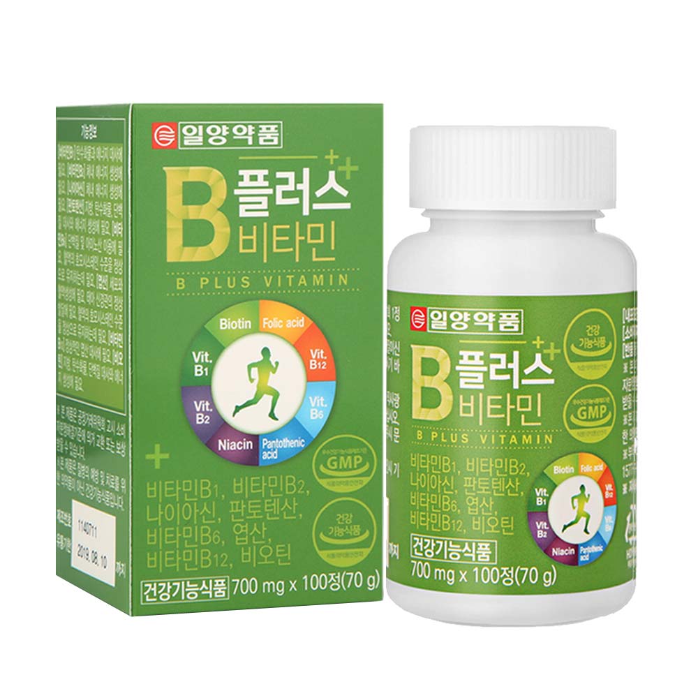 <b>일양약품</b> 복합 비타민B 플러스 비타민B 8종 영양제 100정, 1개