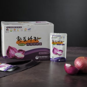 황토나라양파즙 물없이 갈아만든 100% 자색양파즙 100ml x 60개입