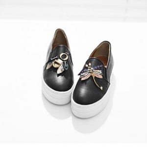 완전인기잠자리 장식 키높이 슬립온