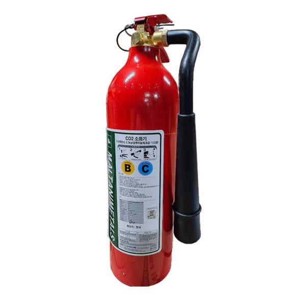 알루미늄 가벼운 CO2소화기 2.3kg 5lb 이산화탄소 가스