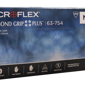 안셀 Ansell 마이크로플렉스 Microflex 다이아몬드그립플러스 DGP-INT-M (M사이즈) DIAMOND GRIP PLUS 라텍스장갑 63-754 실험실장갑 실험용장갑