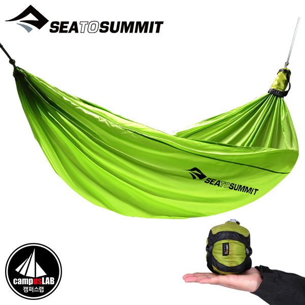 씨투써밋 경량 프로 해먹 더블 2인용 라임 스트랩 세트 캠핑 백패킹장비