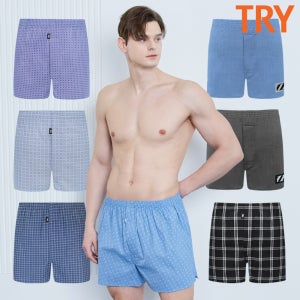 TRY 순면 사각 남자 팬티 3매 5매 트렁크 팬티 남자 속옷 기능성 세트