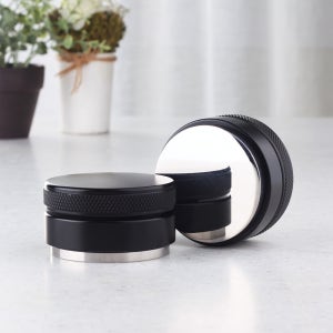 바리스타 카페 용품 디스트리뷰터 커피템퍼 플랫 51mm 탬핑매트 머신 포터필터 도징링