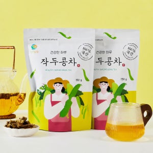 천지농원 국산 작두콩차 무농약인증 볶은 작두콩차 150g, 2개