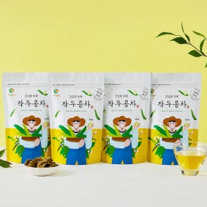 천지농원 국산 작두콩차 무농약인증 볶은 작두콩차 100g, 4개