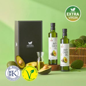 네츄라 냉압착 엑스트라버진 아보카도오일 선물세트 260ml, 510ml (2병)