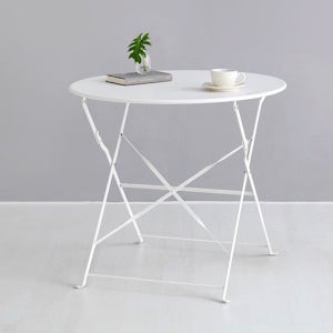 브롬슨 빈티지테이블 80 WFT041 800mm, 화이트 9120.4597