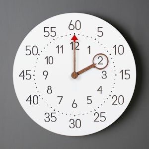 국산 돋보기 교육용 무소음 벽시계 아이방 학습용 화이트 어린이 유아 공부 시계보는법