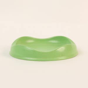 비코팅 친환경 반려동물식기 대나무소재 소형 그린 S