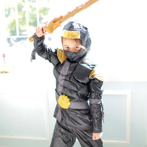 블랙 닌자 디럭스 아동 남아 유아 할로윈의상