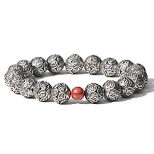 염주팔찌 지혜의 옴마니반메훔 경면주사