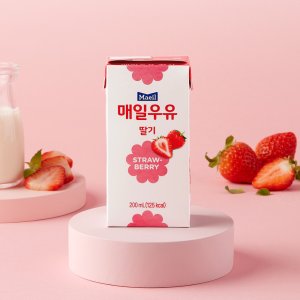 매일 멸균우유 딸기 200ml 24팩