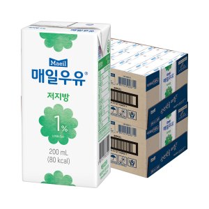 매일 멸균우유 저지방 1% 200ml 48팩