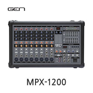 GEN MPX-1200 8채널 파워드믹서 600W+600W 4ohm