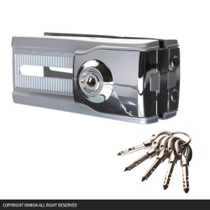 강화 유리문 잠금장치 외문용 (내외부형) 보조키 강화도어 도어락